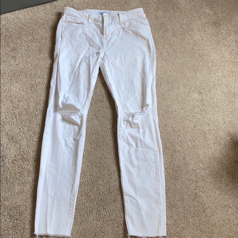 white jeans